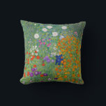 Gustav Klimt Flower Garden Vintage Art Nouveau Throw Pillow<br><div class="desc">Gustav Klimt Flower Garden Vintage Art Nouveau Painting
1907 Fine Art Painting</div>