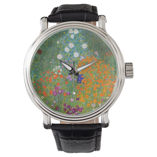 Gustav Klimt: Flower Garden Watch (Front)