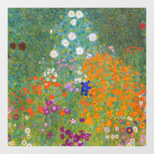 Gustav Klimt - Flower Garden Window Cling