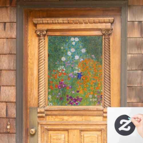 Gustav Klimt _ Flower Garden Window Cling