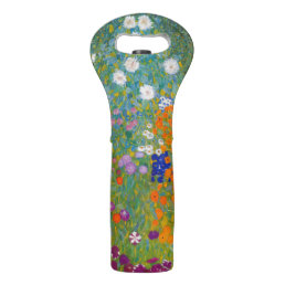 Gustav Klimt - Flower Garden Wine Bag