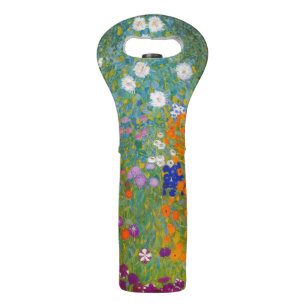 Gustav Klimt - Flower Garden Wine Bag