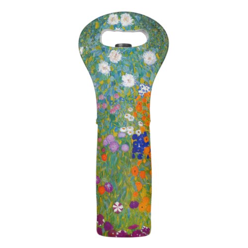 Gustav Klimt _ Flower Garden Wine Bag