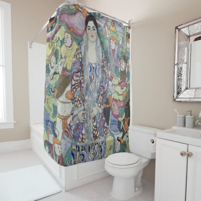 Gustav Klimt Friederike Maria Beer Portrait Art Shower Curtain (In Situ)