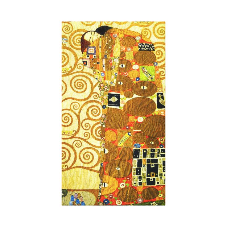 Gustav Klimt Fulfillment Canvas Poster Zazzle