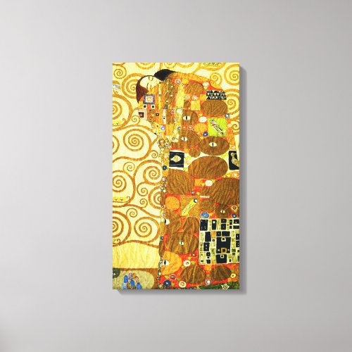 Gustav Klimt Fulfillment Canvas Poster