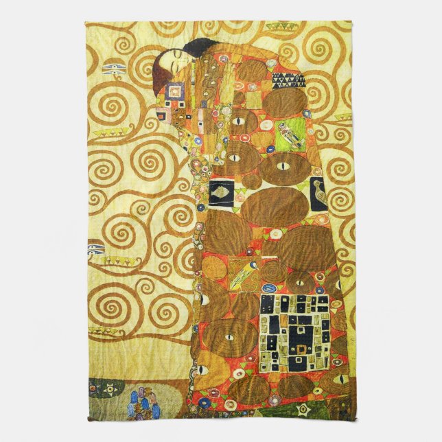 Gustav Klimt Fulfillment Kitchen Towel (Vertical)
