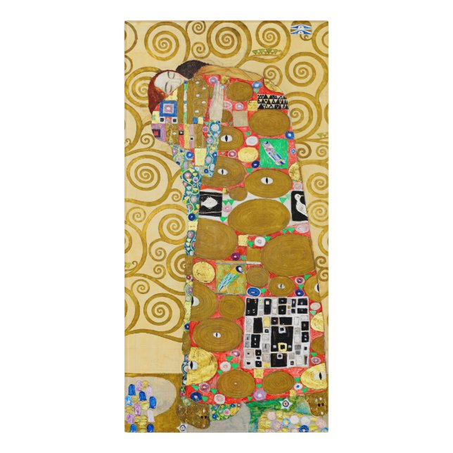 Gustav Klimt Fulfillment Nouveau Couple Door Sign (Classic Front Vert)