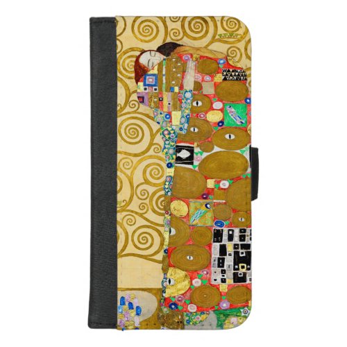 Gustav Klimt Fulfillment Nouveau Couple iPhone 87 Plus Wallet Case