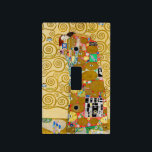 Gustav Klimt Fulfillment Nouveau Couple Light Switch Cover<br><div class="desc">Gustav Klimt,  Fulfillment 1910-1911 Art Nouveau Couple with Klimt's signature swirling design and beautiful gold painting.</div>