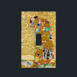 Gustav Klimt Fulfillment Nouveau Couple Light Switch Cover<br><div class="desc">Gustav Klimt,  Fulfillment 1910-1911 Art Nouveau Couple with Klimt's signature swirling design and beautiful gold painting.</div>