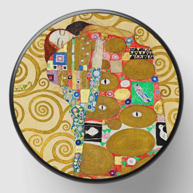 Gustav Klimt Fulfillment Nouveau Couple Mini Candle Favors (Front)