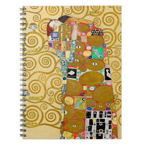 Gustav Klimt Fulfillment Nouveau Couple Notebook