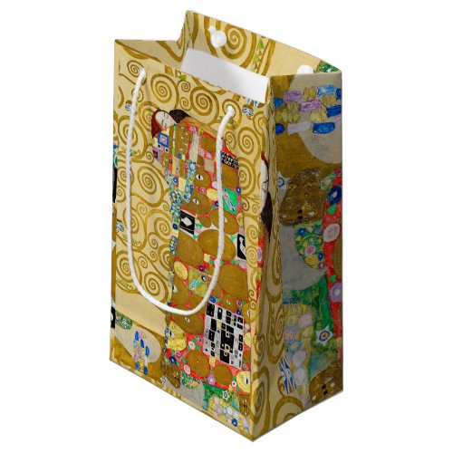 Gustav Klimt Fulfillment Nouveau Couple Small Gift Bag