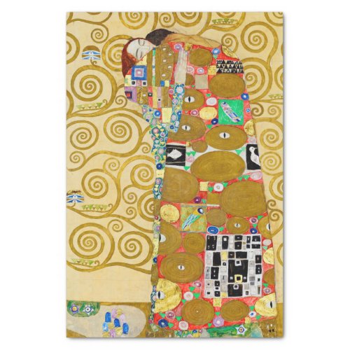 Gustav Klimt Fulfillment Nouveau Couple Tissue Paper