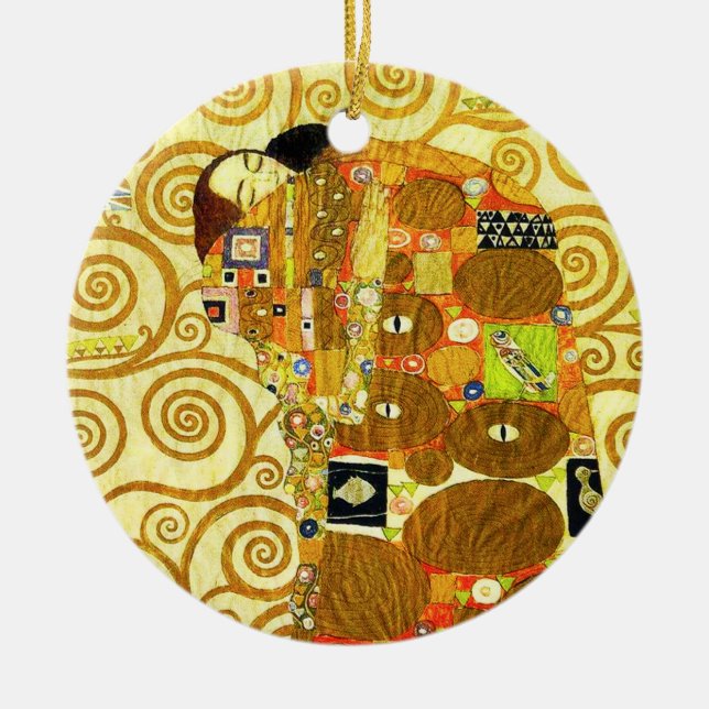 Gustav Klimt Fulfillment Ornament (Front)