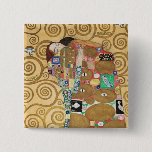 Gustav Klimt _ Fulfillment Stoclet Frieze Button