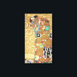 Gustav Klimt - Fulfillment, Stoclet Frieze Canvas Print<br><div class="desc">The Tree of Life,  Stoclet Frieze,  Fulfillment Lovers - Gustav Klimt,  Cardboard,  1909</div>