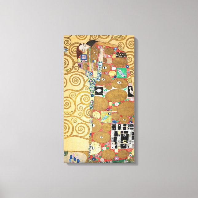 Gustav Klimt - Fulfillment, Stoclet Frieze Canvas Print (Front)