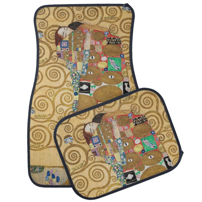 Gustav Klimt - Fulfillment, Stoclet Frieze Car Floor Mat (Set)