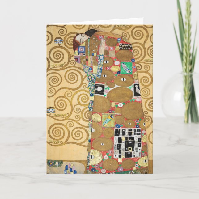 Gustav Klimt - Fulfillment, Stoclet Frieze Card (Front)