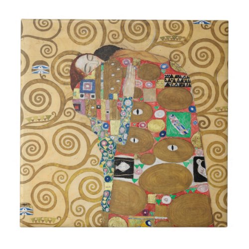 Gustav Klimt _ Fulfillment Stoclet Frieze Ceramic Tile