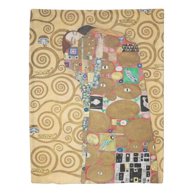 Gustav Klimt - Fulfillment, Stoclet Frieze Duvet Cover (Front)