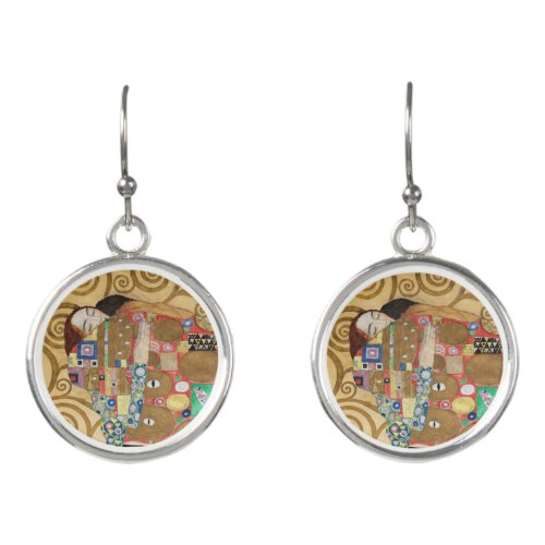 Gustav Klimt _ Fulfillment Stoclet Frieze Earrings