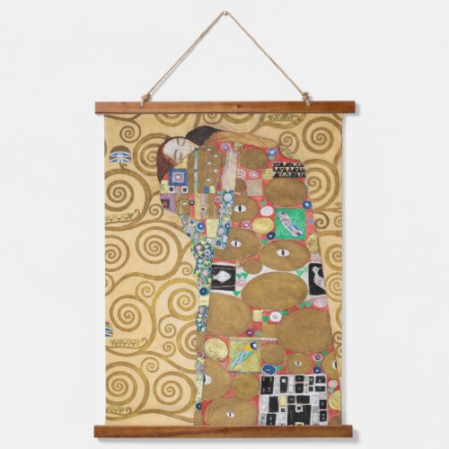 Gustav Klimt _ Fulfillment Stoclet Frieze Hanging Tapestry