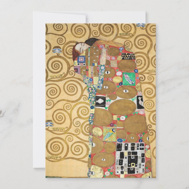 Gustav Klimt - Fulfillment, Stoclet Frieze Invitation (Front)