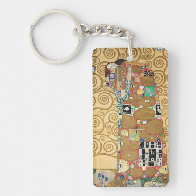 Gustav Klimt - Fulfillment, Stoclet Frieze Keychain (Front)