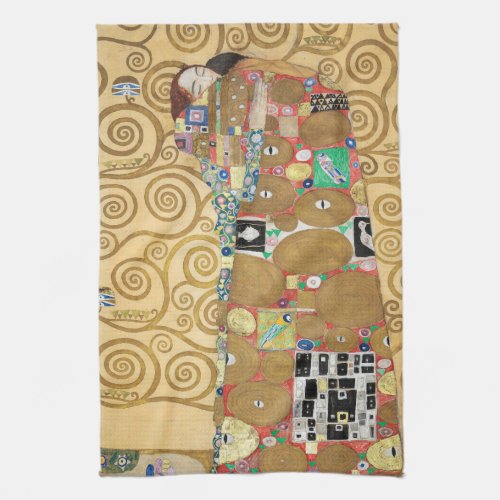 Gustav Klimt _ Fulfillment Stoclet Frieze Kitchen Towel