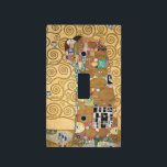 Gustav Klimt - Fulfillment, Stoclet Frieze Light Switch Cover<br><div class="desc">The Tree of Life,  Stoclet Frieze,  Fulfillment Lovers - Gustav Klimt,  Cardboard,  1909</div>