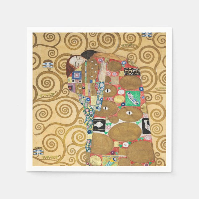 Gustav Klimt - Fulfillment, Stoclet Frieze Napkins (Front)