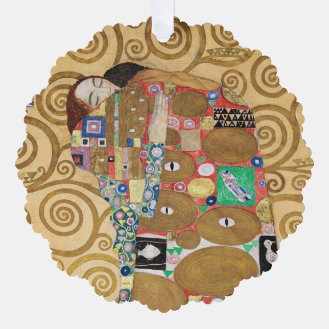 Gustav Klimt - Fulfillment, Stoclet Frieze Ornament Card (Front)