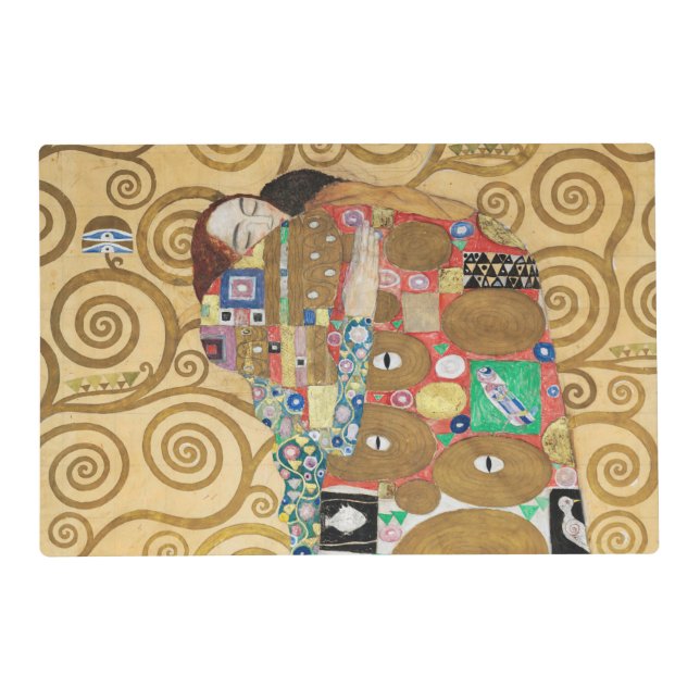Gustav Klimt - Fulfillment, Stoclet Frieze Placemat (Front)