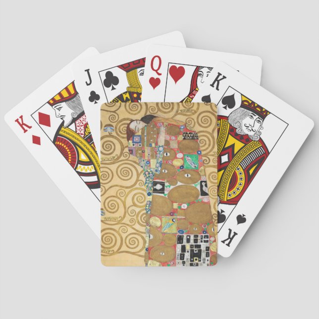 Gustav Klimt - Fulfillment, Stoclet Frieze Poker Cards (Back)