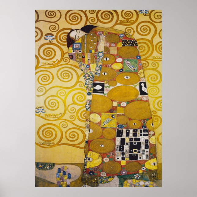 Gustav Klimt - Fulfillment Stoclet Frieze Poster (Front)