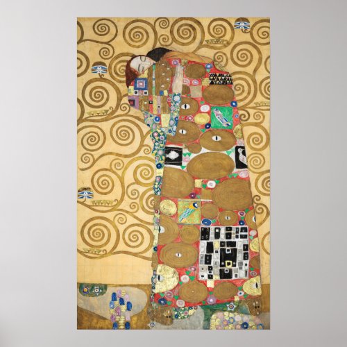 Gustav Klimt _ Fulfillment Stoclet Frieze Poster