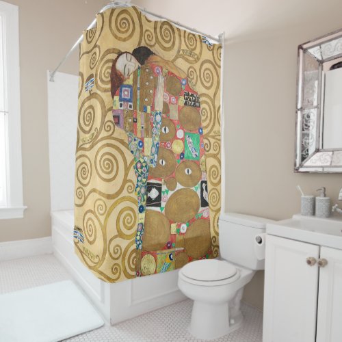 Gustav Klimt _ Fulfillment Stoclet Frieze Shower Curtain