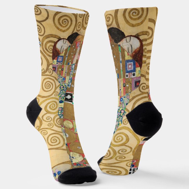 Gustav Klimt - Fulfillment, Stoclet Frieze Socks (Angled)