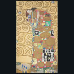 Gustav Klimt - Fulfillment, Stoclet Frieze Tablecloth<br><div class="desc">The Tree of Life,  Stoclet Frieze,  Fulfillment Lovers - Gustav Klimt,  Cardboard,  1909</div>