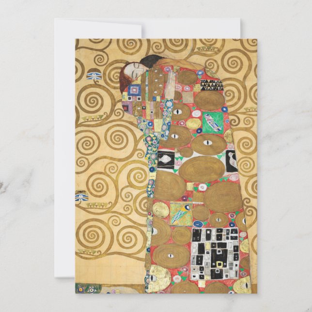 Gustav Klimt - Fulfillment, Stoclet Frieze Thank You Card (Front)