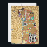 Gustav Klimt - Fulfillment, Stoclet Frieze Thank You Card<br><div class="desc">The Tree of Life,  Stoclet Frieze,  Fulfillment Lovers - Gustav Klimt,  Cardboard,  1909</div>
