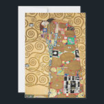 Gustav Klimt - Fulfillment, Stoclet Frieze Thank You Card<br><div class="desc">The Tree of Life,  Stoclet Frieze,  Fulfillment Lovers - Gustav Klimt,  Cardboard,  1909</div>