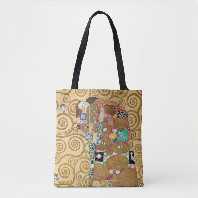 Gustav Klimt - Fulfillment, Stoclet Frieze Tote Bag (Front)