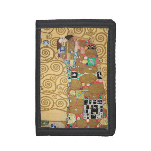 Gustav Klimt - Fulfillment, Stoclet Frieze Trifold Wallet