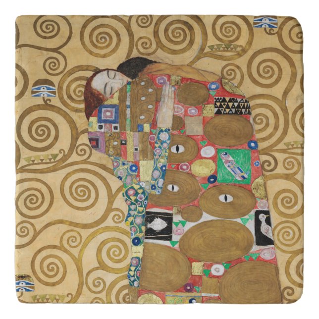 Gustav Klimt - Fulfillment, Stoclet Frieze Trivet (Front)