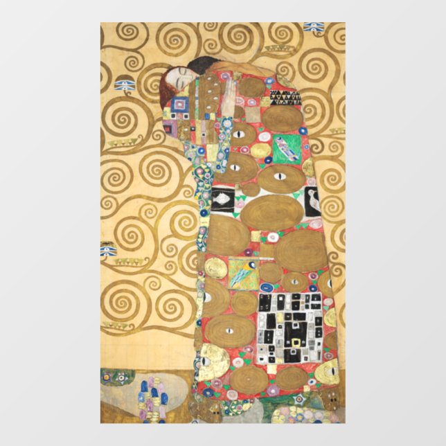 Gustav Klimt - Fulfillment, Stoclet Frieze Window Cling (Sheet)
