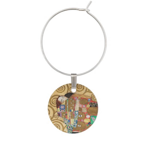 Gustav Klimt _ Fulfillment Stoclet Frieze Wine Charm